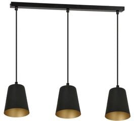 Лампа Emibig MILAGRO 3 BLACK-GOLD цена и информация | Люстры | pigu.lt