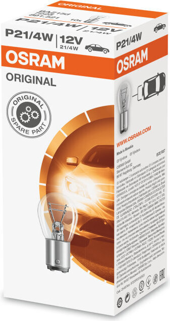 Automobilio lemputė Osram OS7225 P21/4W 21/4W 12V kaina ir informacija | Automobilių lemputės | pigu.lt