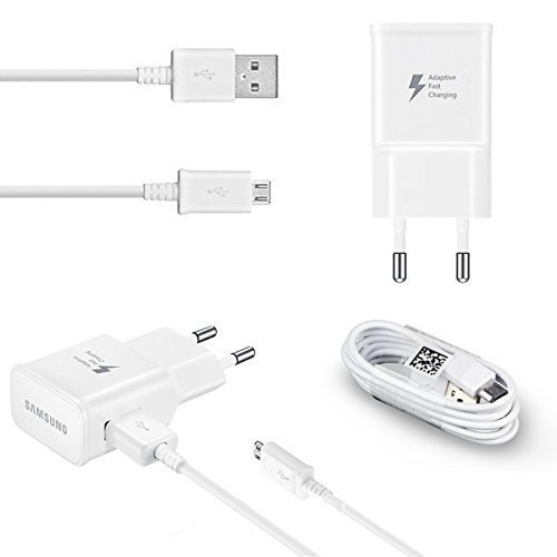 Samsung EP-TA20EWE Quick Charge Universal USB / 15W / 2A Charger + ECB-DU4EWE Micro USB Cable White (OEM) kaina ir informacija | Krovikliai telefonams | pigu.lt
