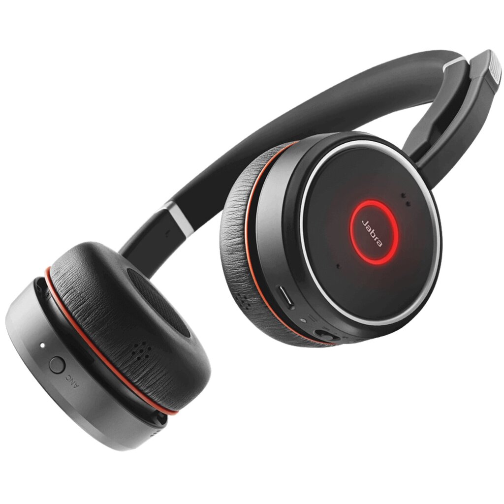 Jabra Evolve 75 Stereo UC&Link 370SMEAP/EM SME 100-98510000-99 kaina ir informacija | Ausinės | pigu.lt