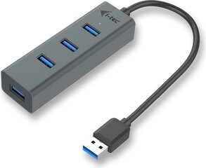 I-TEC U3HUBMETAL403 kaina ir informacija | Adapteriai, USB šakotuvai | pigu.lt