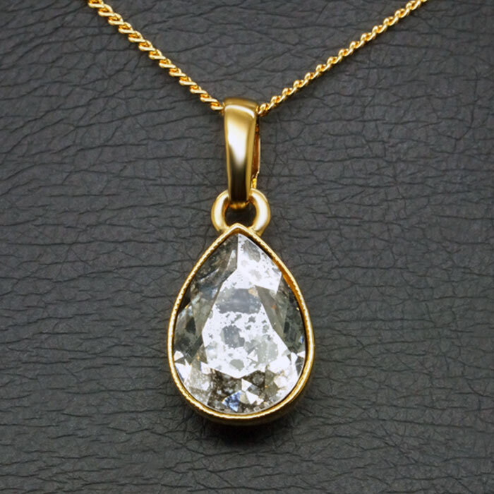 Kaklo papuošalas moterims DiamondSky „Crystal Drop“ su Swarovski kristalais kaina ir informacija | Kaklo papuošalai | pigu.lt