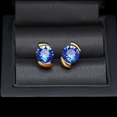 Серьги "Млечный Путь (Sapphire)" с кристаллами Swarovski™ цена и информация | Серьги | pigu.lt