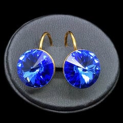 Серьги "Кларис II (Sapphire)" с кристаллами Swarovski™ цена и информация | Серьги | pigu.lt