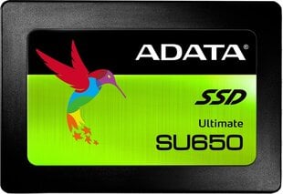 Adata Ultimate SU650 120GB SATA3 (ASU650SS-120GT-C) цена и информация | Внутренние жёсткие диски (HDD, SSD, Hybrid) | pigu.lt