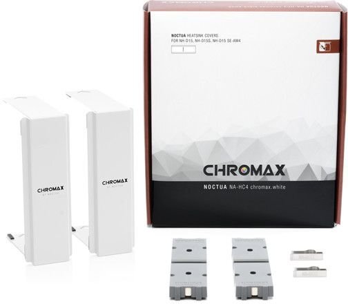 Noctua chromax.White heatsink Covers (NA-HC4) цена и информация | Komponentų priedai | pigu.lt