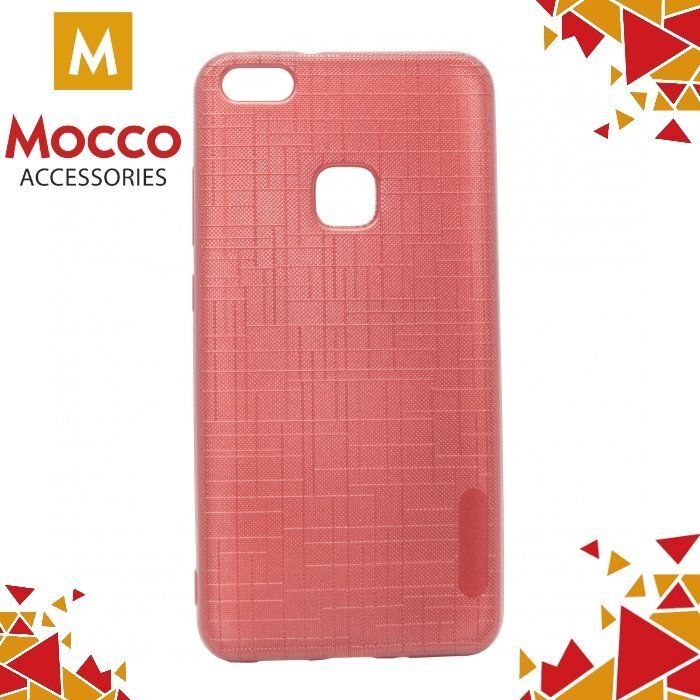 Mocco Cloth Back Case Silicone Case With Texture for Huawei P8 Lite / P9 Lite (2017) Red kaina ir informacija | Telefono dėklai | pigu.lt