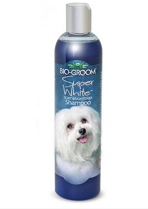 Šampūnas šviesaus kailio šunims Bio Groom Super White, 355 ml kaina ir informacija | Kosmetinės priemonės gyvūnams | pigu.lt