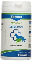 Canina papildas šunims Petvital Derm Caps N100, 40 g kaina ir informacija | Vitaminai, papildai, antiparazitinės priemonės šunims | pigu.lt