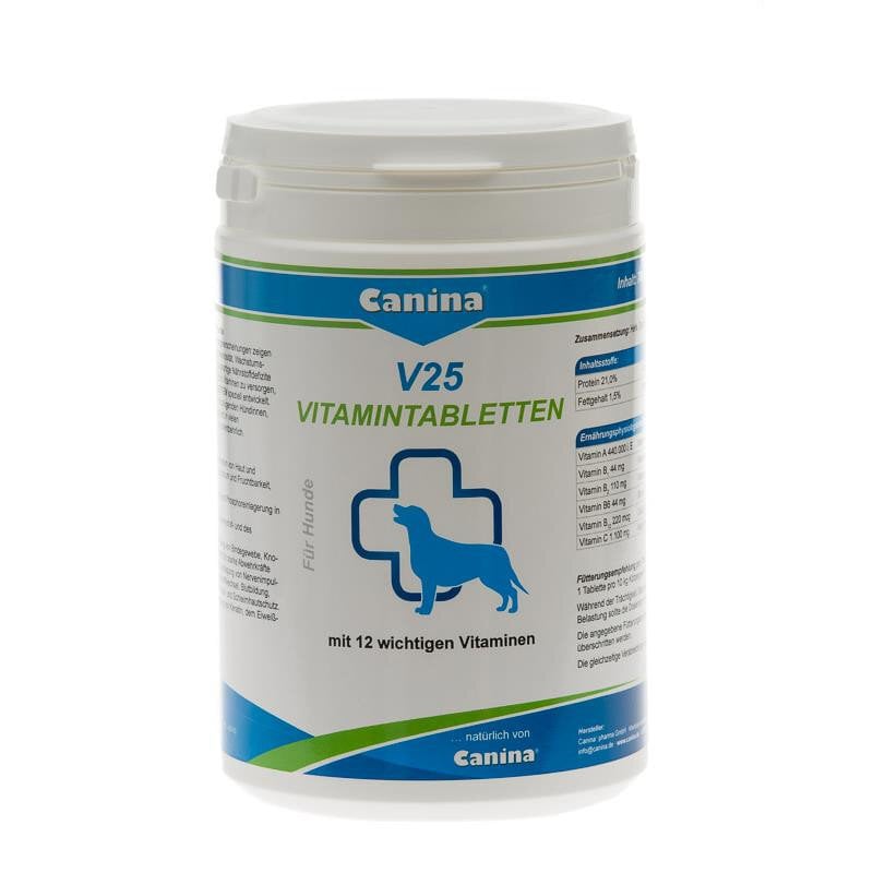 Canina vitaminų tabletės V25 N210, 700 g kaina ir informacija | Vitaminai, papildai, antiparazitinės priemonės šunims | pigu.lt