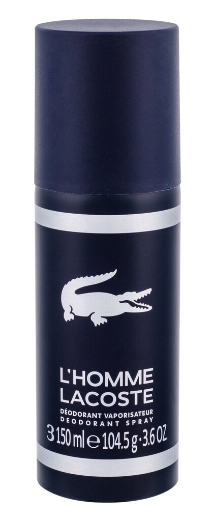 Purškiamas dezodorantas Lacoste L´Homme Lacoste vyrams 150 ml цена и информация | Parfumuota kosmetika vyrams | pigu.lt