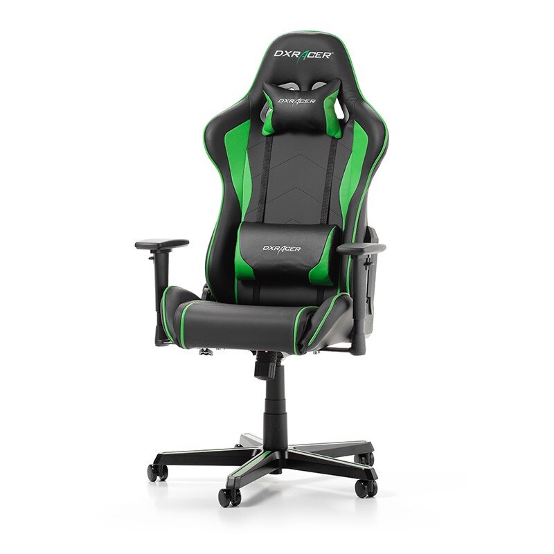 Žaidimų kėdė DXRacer Formula F08-NE, juoda/žalia цена и информация | Biuro kėdės | pigu.lt