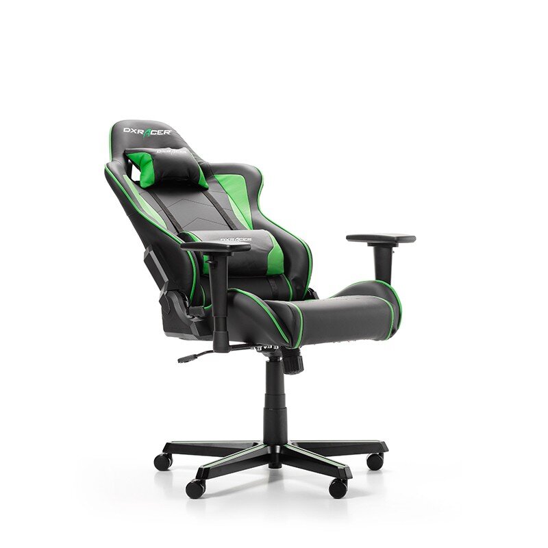 Žaidimų kėdė DXRacer Formula F08-NE, juoda/žalia цена и информация | Biuro kėdės | pigu.lt