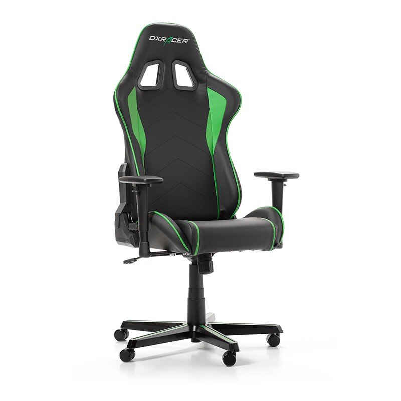 Žaidimų kėdė DXRacer Formula F08-NE, juoda/žalia kaina ir informacija | Biuro kėdės | pigu.lt