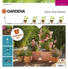 Išplėstinis rinkinys gėlių vazonams Gardena Micro-Drip-System M kaina ir informacija | Laistymo įranga, purkštuvai | pigu.lt