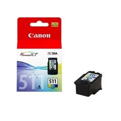 Rašalo kasetė CANON CL-511, trispalvė kaina ir informacija | Canon Kompiuterinė technika | pigu.lt