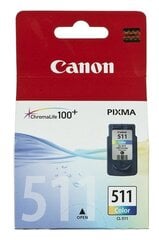 Rašalo kasetė CANON CL-511, trispalvė kaina ir informacija | Canon Kompiuterinė technika | pigu.lt