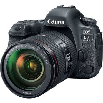 Canon EOS 6D Mark II + EF 24-105 f/4L IS II USM цена и информация | Цифровые фотоаппараты | pigu.lt