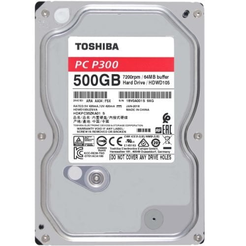 HDD внутренний жесткий диск Toshiba P300 DT01ACA050 3.5" 500 GB цена |  pigu.lt