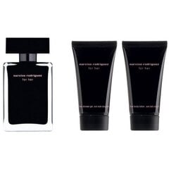 Rinkinys Narciso Rodriguez For Her: EDT moterims 50 ml + kūno pienelis 50 ml + dušo želė 50 ml kaina ir informacija | Kvepalai moterims | pigu.lt