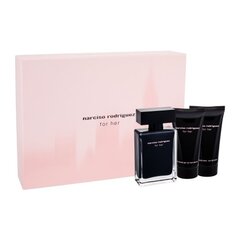 Rinkinys Narciso Rodriguez For Her: EDT moterims 50 ml + kūno pienelis 50 ml + dušo želė 50 ml kaina ir informacija | Kvepalai moterims | pigu.lt