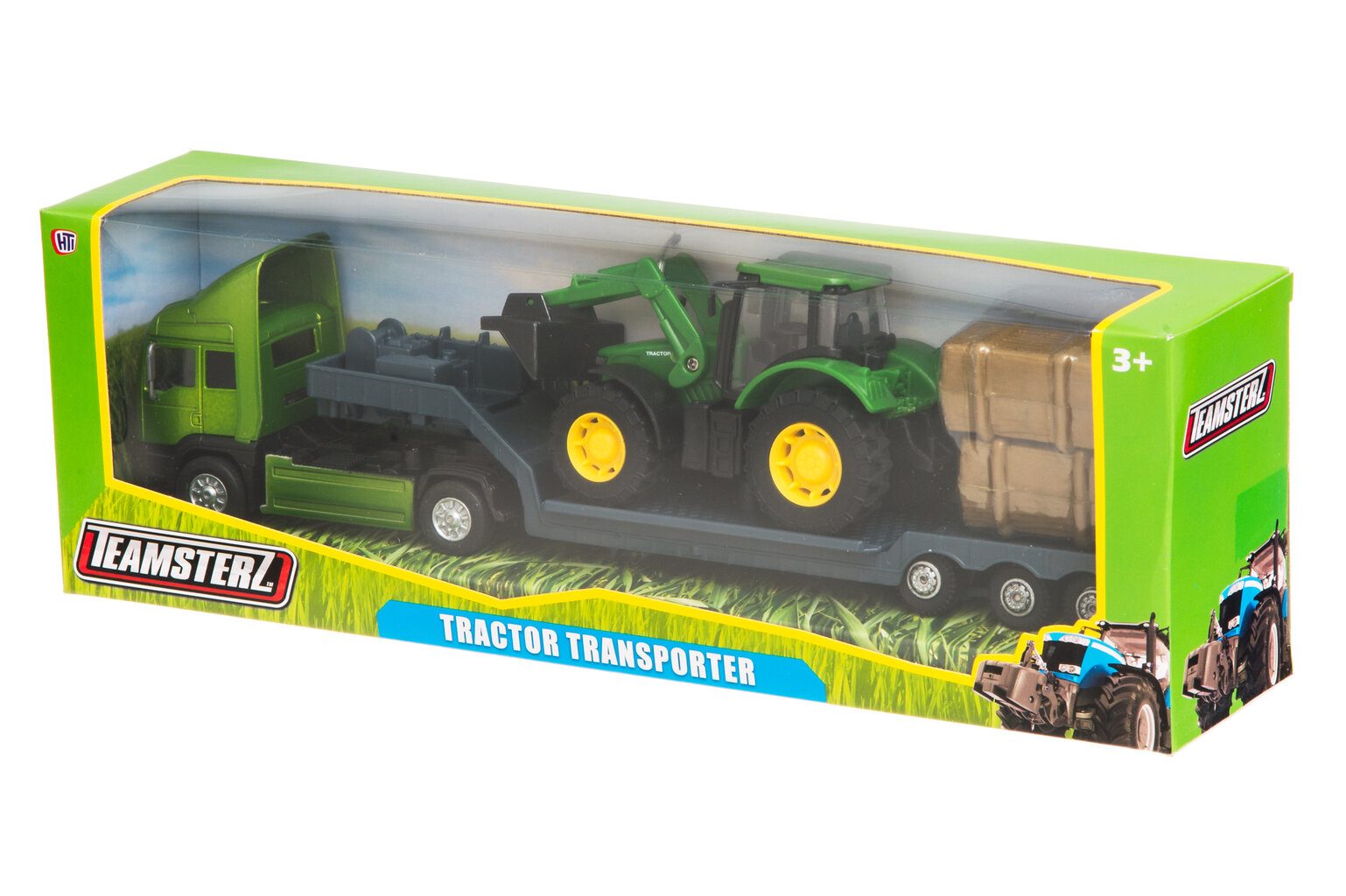 Autotransporteris su traktoriumi Teamsterz kaina ir informacija | Žaislai berniukams | pigu.lt