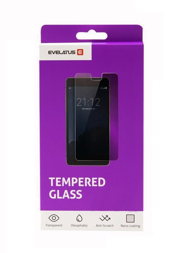 Evelatus Tempered Glass kaina ir informacija | Apsauginės plėvelės telefonams | pigu.lt