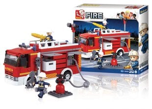 Конструктор - пожарная машина, 343 частей, SLUBAN цена и информация | Конструкторы и кубики | pigu.lt