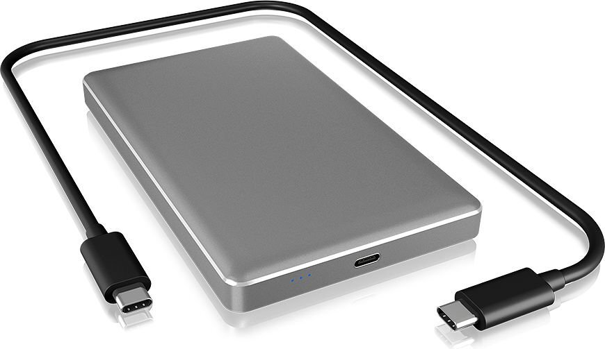 RaidSonic IcyBox 2.5" external HDD/SSD external enclosure (IB-245-C31-G) kaina ir informacija | Komponentų priedai | pigu.lt