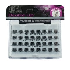 Priklijuojamų blakstienų rinkinys Ardell Double Up Knotted Flare Trios Medium 32 vnt. цена и информация | Накладные ресницы, керлеры | pigu.lt