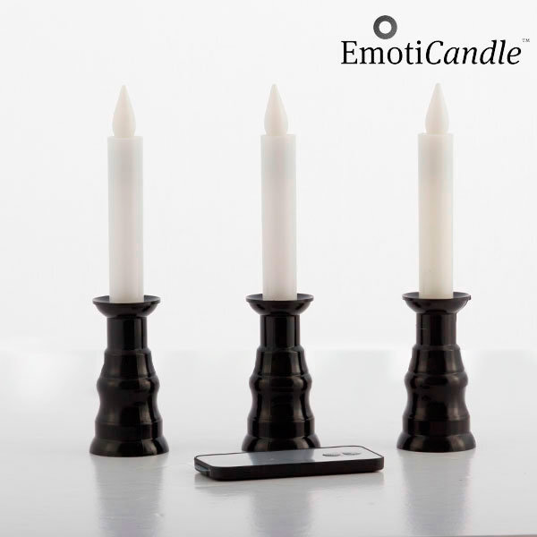 EmotiCandle romantiškos LED žvakės 3 vnt. kaina ir informacija | Žvakės, Žvakidės | pigu.lt