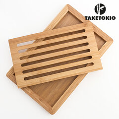 Bambukinė TakeTokio pjaustymo lentelė, 38 x 24 x 2 cm kaina ir informacija | Pjaustymo lentelės | pigu.lt