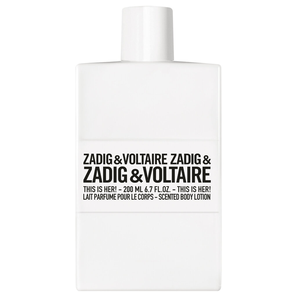 Kūno pienelis Zadig & Voltaire This is Her! moterims, 200 ml kaina ir informacija | Parfumuota kosmetika moterims | pigu.lt