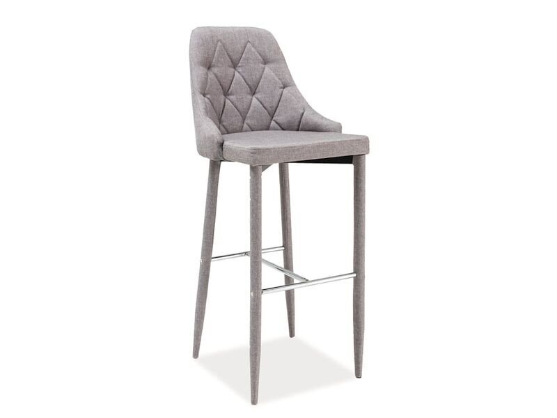 4-ių baro kėdžių komplektas Signal Meble Trix, pilkas kaina ir informacija | Virtuvės ir valgomojo kėdės | pigu.lt