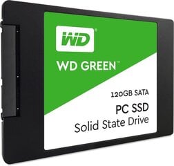 Western Digital WD Green 120GB SATA3 (WDS120G2G0A) цена и информация | Внутренние жёсткие диски (HDD, SSD, Hybrid) | pigu.lt