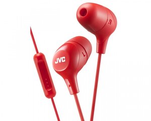 JVC HA-FX38MRE Red kaina ir informacija | Ausinės | pigu.lt