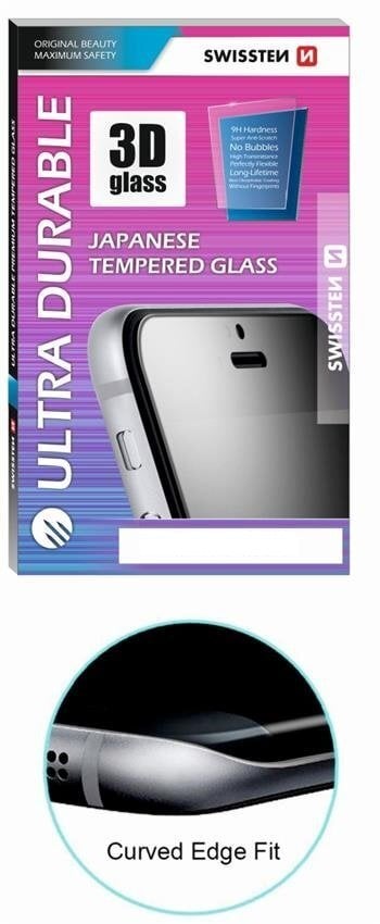 Swissten Ultra Durable 3D Japanese Tempered Glass Premium 9H Screen Protector Samsung G955 Galaxy S8 Plus kaina ir informacija | Apsauginės plėvelės telefonams | pigu.lt