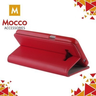 Mocco Smart Magnet Atverčiamas dėklas Nokia 3 telefonui, Raudona kaina ir informacija | Telefono dėklai | pigu.lt