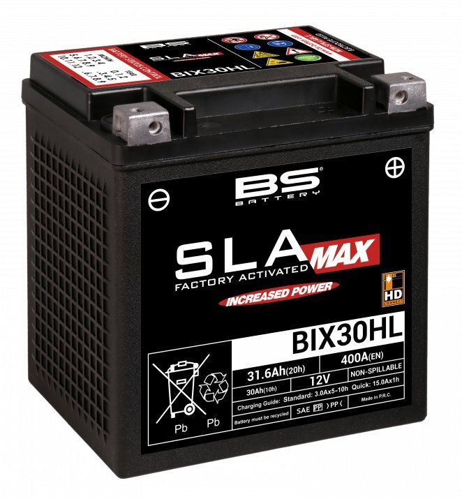 Akumuliatorius BS-Battery BIX30HL 12V 31.6Ah kaina ir informacija | Moto akumuliatoriai | pigu.lt