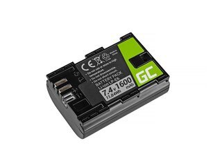 Green Cell®for Canon EOS 70D, 5D Mark II/ III, 80D, 7D Mark II, 60D, 6D, 7D 7.4V 1600mAh kaina ir informacija | Akumuliatoriai fotoaparatams | pigu.lt