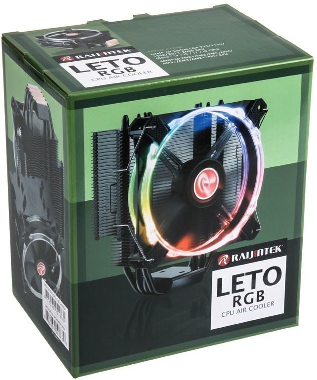 Raijintek Leto RGB LED 120mm (0R100075) цена и информация | Procesorių aušintuvai | pigu.lt