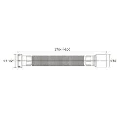 Gofra sifonui HF22 kaina ir informacija | Sifonai | pigu.lt