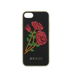Guess GUHCP7EROBK Flower Desire твердый задний чехол-крышка для Apple iPhone 7 / 8 (4.7inch) Черный цена и информация | Guess Мобильные телефоны, Фото и Видео | pigu.lt
