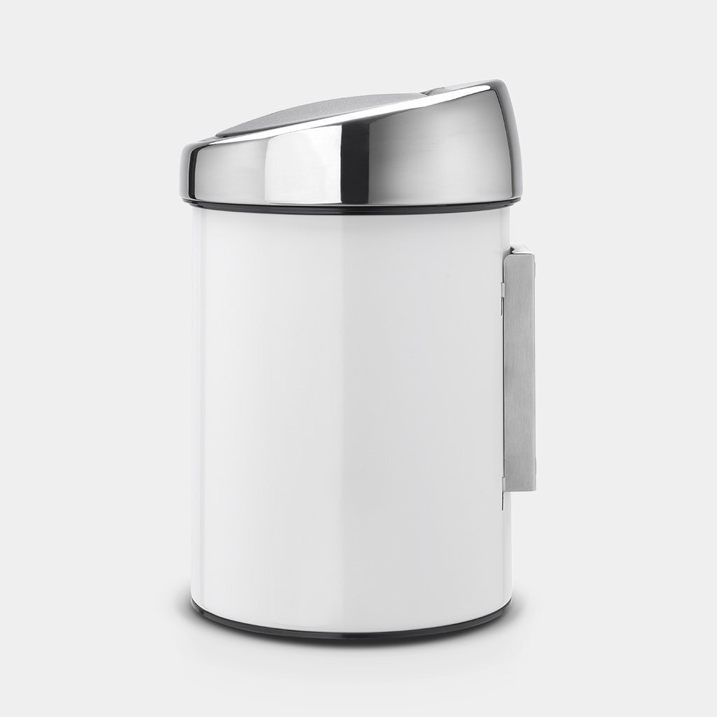 Brabantia šiukšliadėžė Touch Bin®, 3 l, balta цена и информация | Šiukšliadėžės | pigu.lt