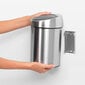 Brabantia šiukšliadėžė Touch Bin®, 3 l, balta цена и информация | Šiukšliadėžės | pigu.lt