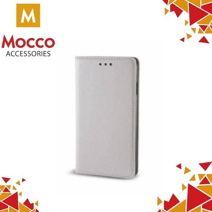 Mocco Smart Magnet Book Case For LG M320 X power 2 Silver kaina ir informacija | Telefono dėklai | pigu.lt