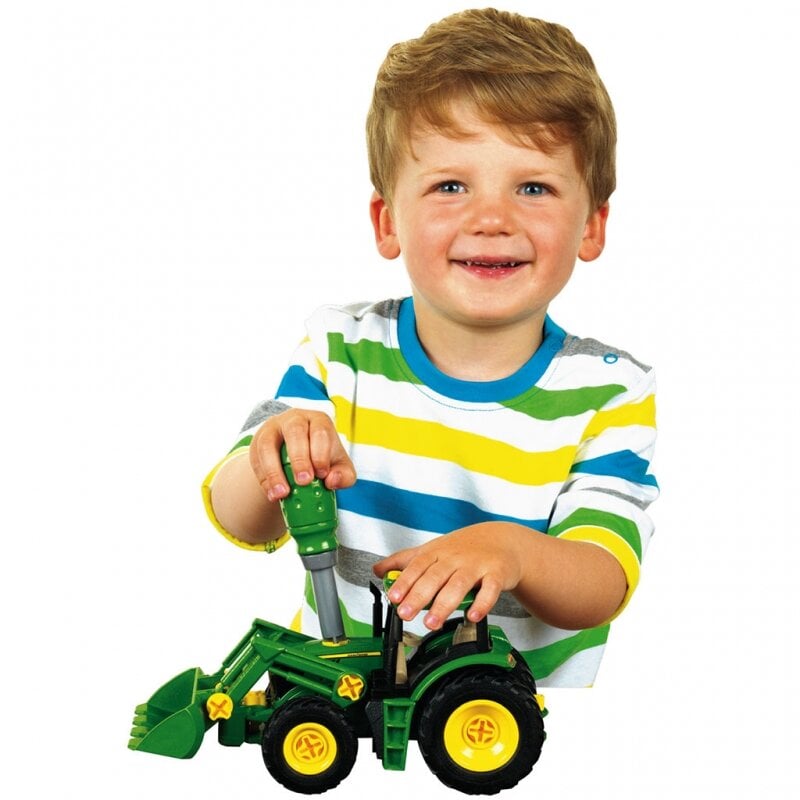 Vilkikas su traktorium ant priekabos „John Deere“ цена и информация | Žaislai berniukams | pigu.lt