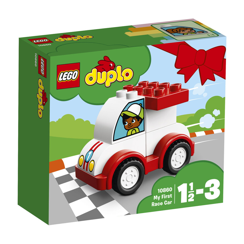 10860 LEGO® DUPLO Mano pirmasis lenktyninis automobilis цена и информация | Konstruktoriai ir kaladėlės | pigu.lt