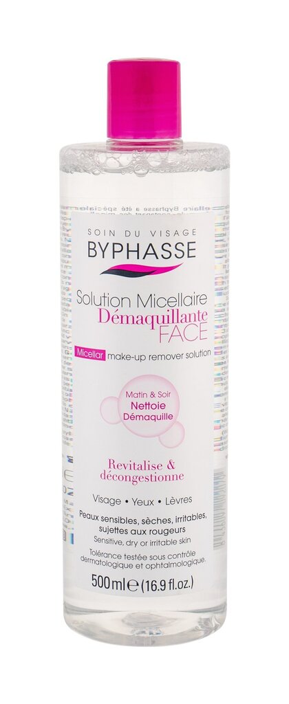 Micelinis vanduo Byphasse Demaquillante Face, 500 ml kaina ir informacija | Veido prausikliai, valikliai | pigu.lt