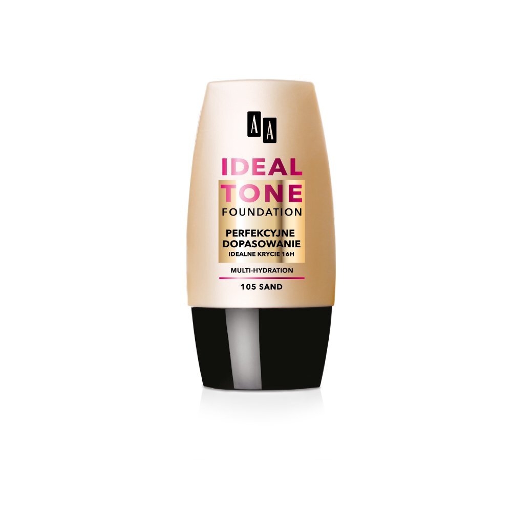 Makiažo pagrindas AA Ideal Tone 30 ml, Nr.105 Sand kaina ir informacija | Makiažo pagrindai, pudros | pigu.lt